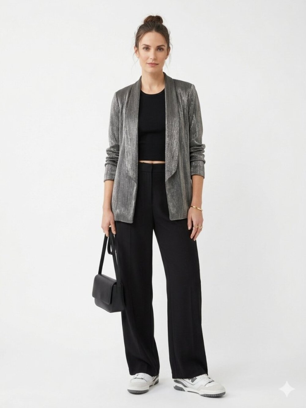 Joseph Ribkoff Metallic Blue Blazer | SIZE 8